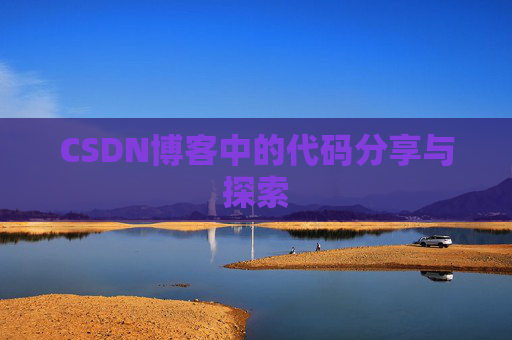 CSDN博客中的代码分享与探索